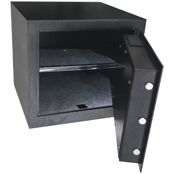 Cofre TCL 400 SE Titan - Biométrico – aberto, mostrando o interior