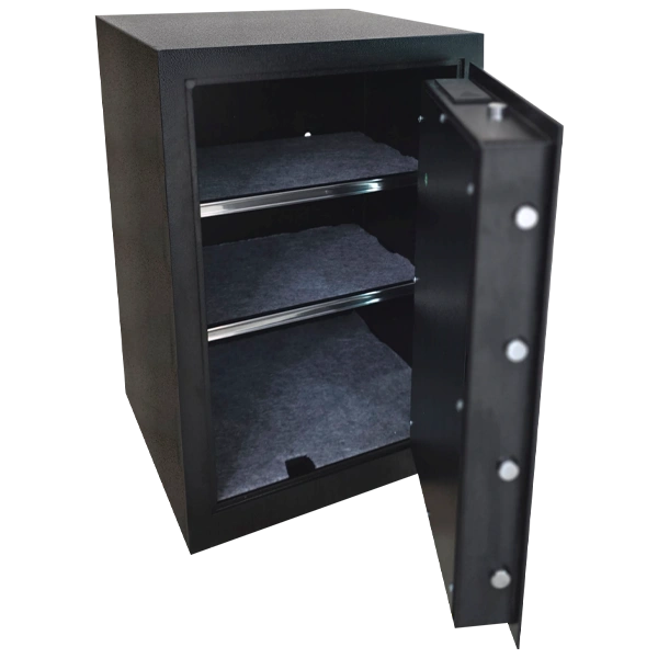 Cofre TCL 600 SE Titan - Biométrico – aberto, mostrando o interior
